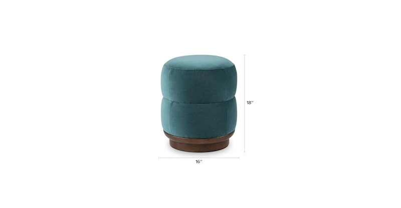 Pica Plush Pacific Blue Ottoman 7 Pica Plush Pacific Blue Ottoman - Image 7