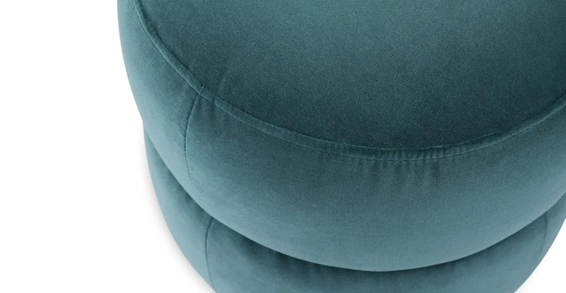 Pica Plush Pacific Blue Ottoman 3 Pica Plush Pacific Blue Ottoman - Image 3