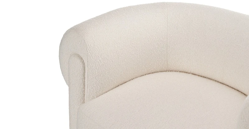 Everse Ivory Wool Bouclé Lounge Chair 8 Everse Ivory Wool Bouclé Lounge Chair - Image 8