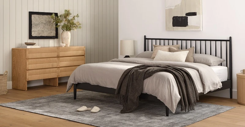 Monterey Oak 6-Drawer Double Dresser 1 Monterey Oak 6-Drawer Double Dresser