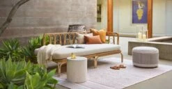 Redondo Light Gray Indoor/Outdoor Pouf