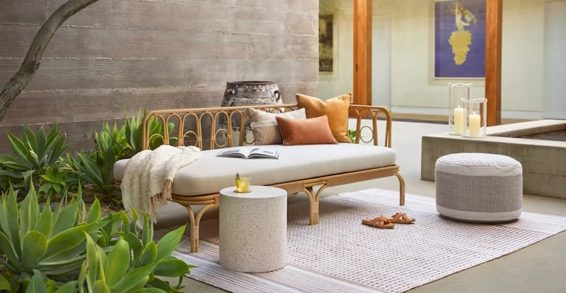 Redondo Light Gray Indoor/Outdoor Pouf 1 Redondo Light Gray Indoor/Outdoor Pouf