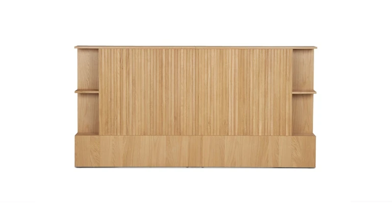Kouva Oak King Storage Headboard 3 Kouva Oak King Storage Headboard - Image 3