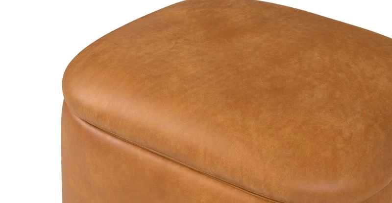 Maribo Rawhide Tan 19" Storage Ottoman 6 Maribo Rawhide Tan 19" Storage Ottoman - Image 6