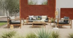 Callais Taupe Gray Sofa Set