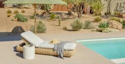 Solina White Terrazzo Stool