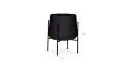 Tuva Black Wide Indoor/Outdoor Planter Set 21 Tuva Black Wide Indoor/Outdoor Planter Set -Article Shop image98119