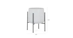 Tuva White Wide Indoor/Outdoor Planter Set 21 Tuva White Wide Indoor/Outdoor Planter Set -Article Shop image98141