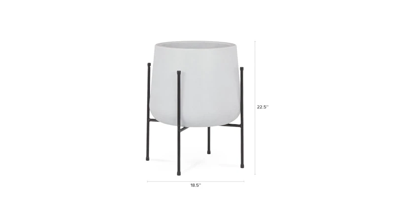 Tuva White Wide Indoor/Outdoor Planter Set 11 Tuva White Wide Indoor/Outdoor Planter Set - Image 11