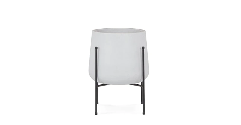 Tuva White Wide Indoor/Outdoor Planter Set 4 Tuva White Wide Indoor/Outdoor Planter Set - Image 4