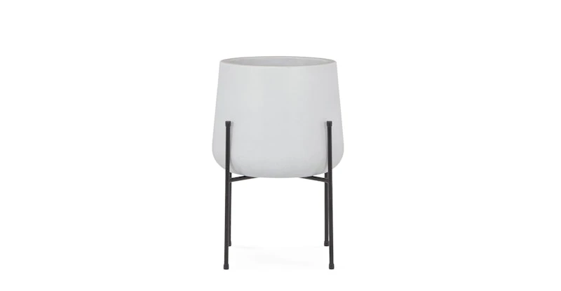 Tuva White Wide Indoor/Outdoor Planter Set 5 Tuva White Wide Indoor/Outdoor Planter Set - Image 5