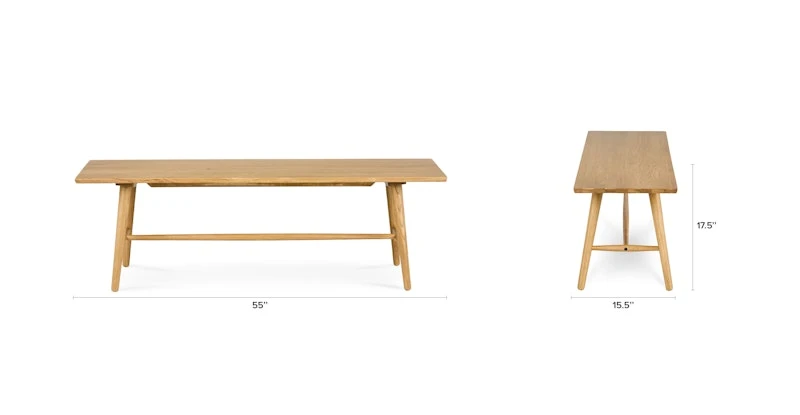 Seno Oak 55" Bench 8 Seno Oak 55" Bench - Image 8