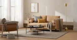 Barbell Brass Floor Lamp